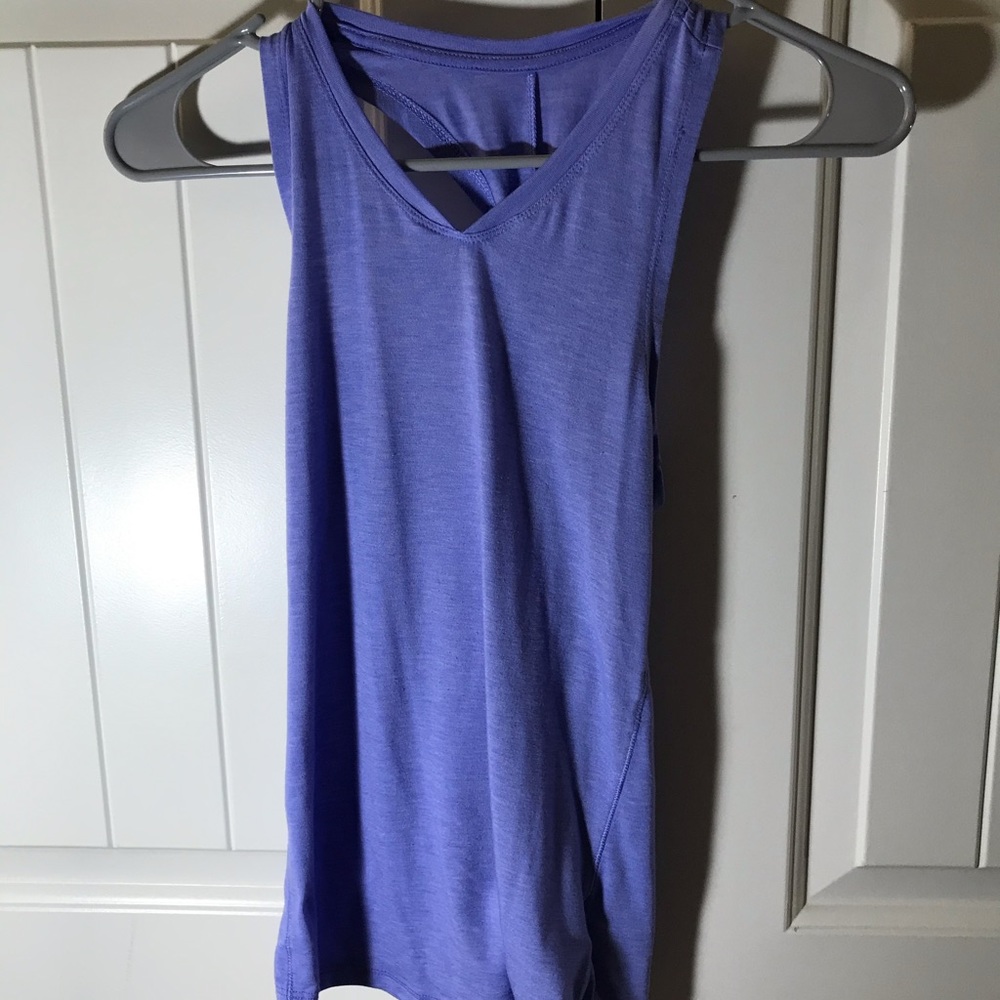 Purple tank top, comfy, stretchy, size: L